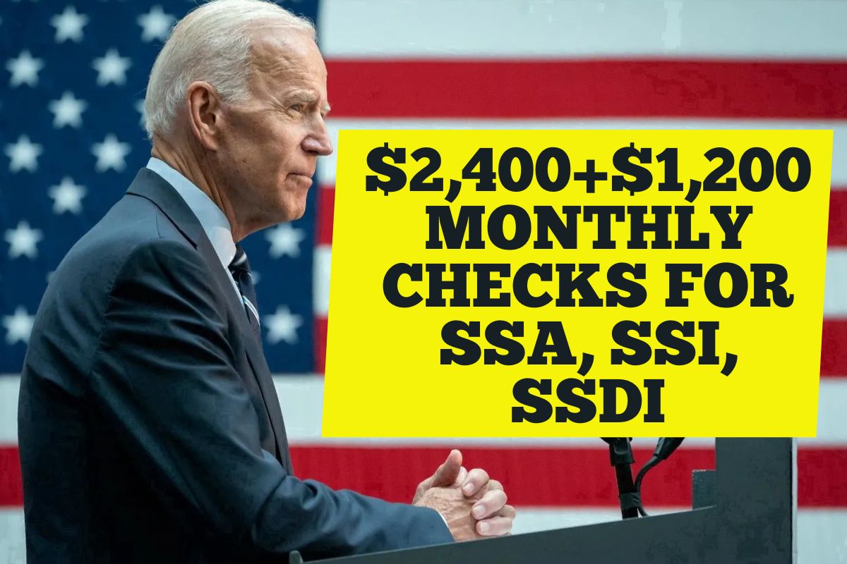 $2,400 + $1,200 Monthly Checks for SSA, SSI, SSDI: Check Eligibility, Payment Dates and How to Apply?